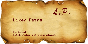 Liker Petra névjegykártya