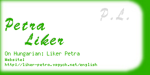 petra liker business card